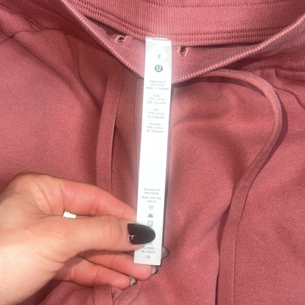 Lululemon Scuba High-Rise Jogger *Fleece Brier Rose - Picture 5 of 5
